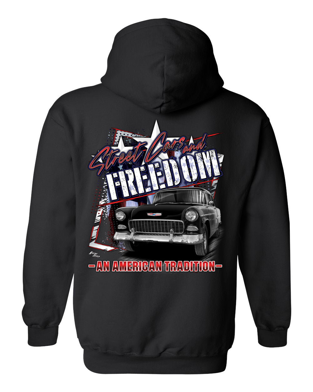 '55 Chevy - Street Cars & Freedom Hoodie