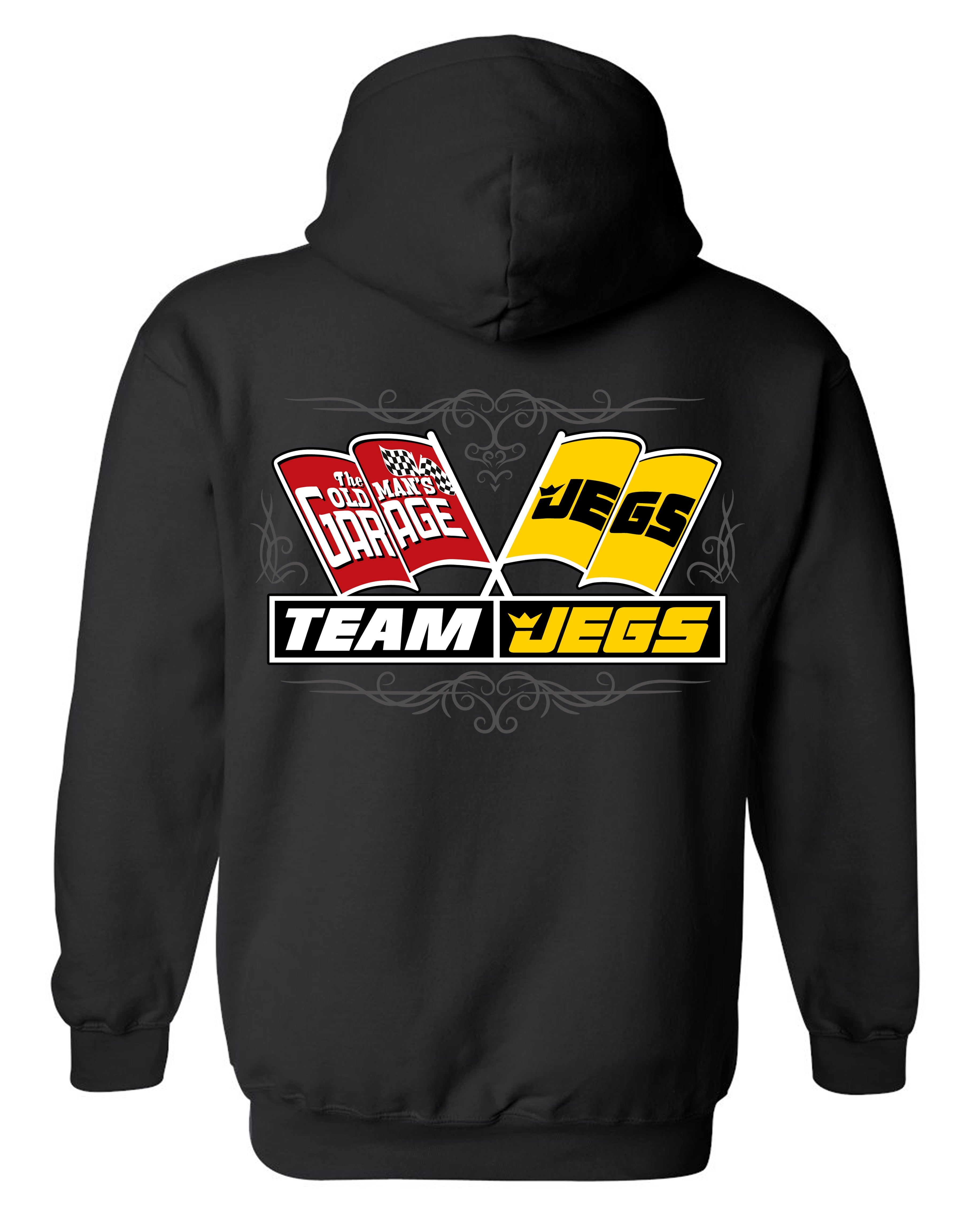 Team Jegs / OMG Crossed Flags HOODIE