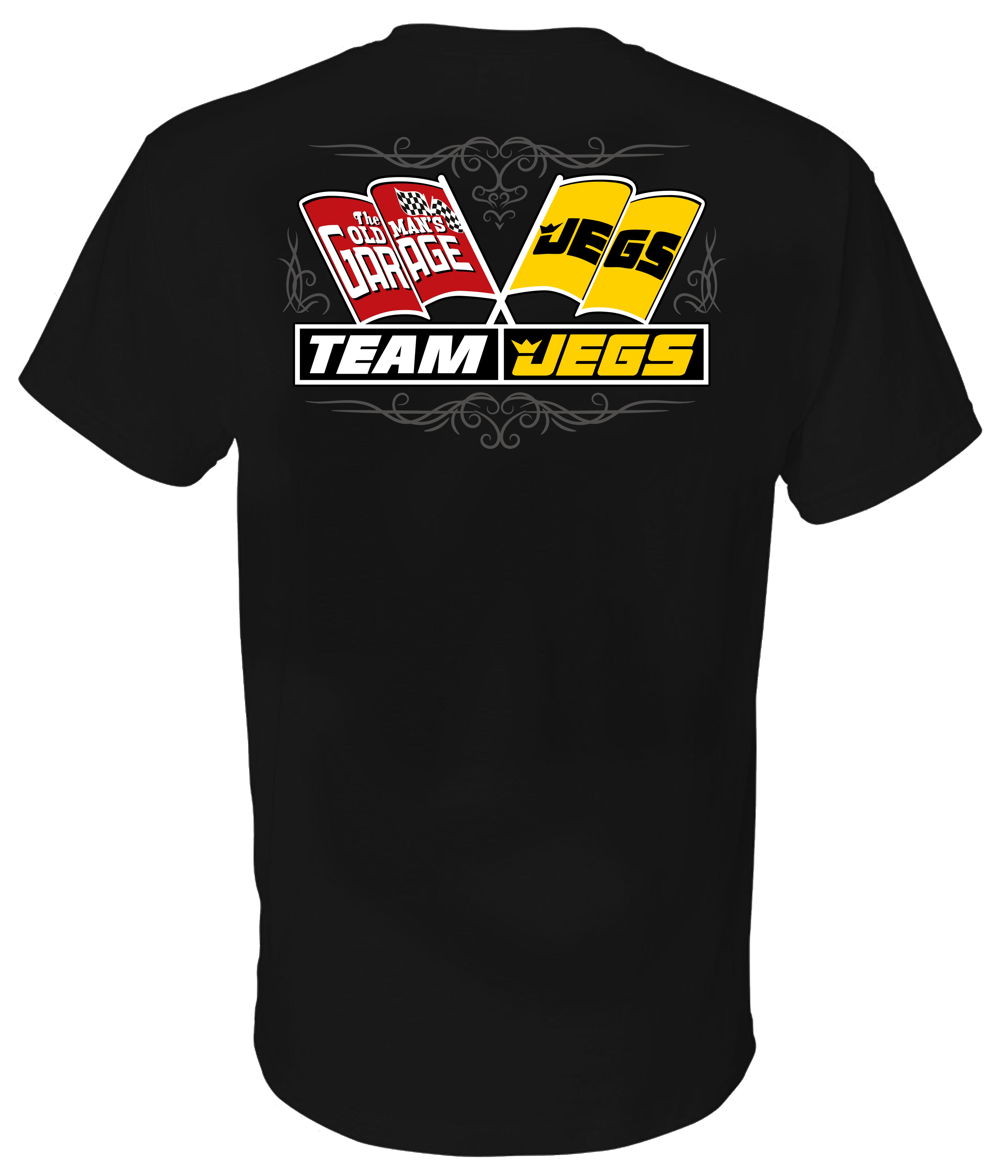 Team Jegs / OMG Crossed Flags T shirt