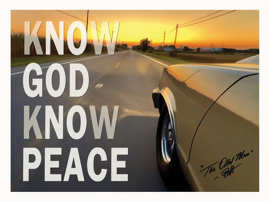 Know God - Know Peace - Malibu Poster