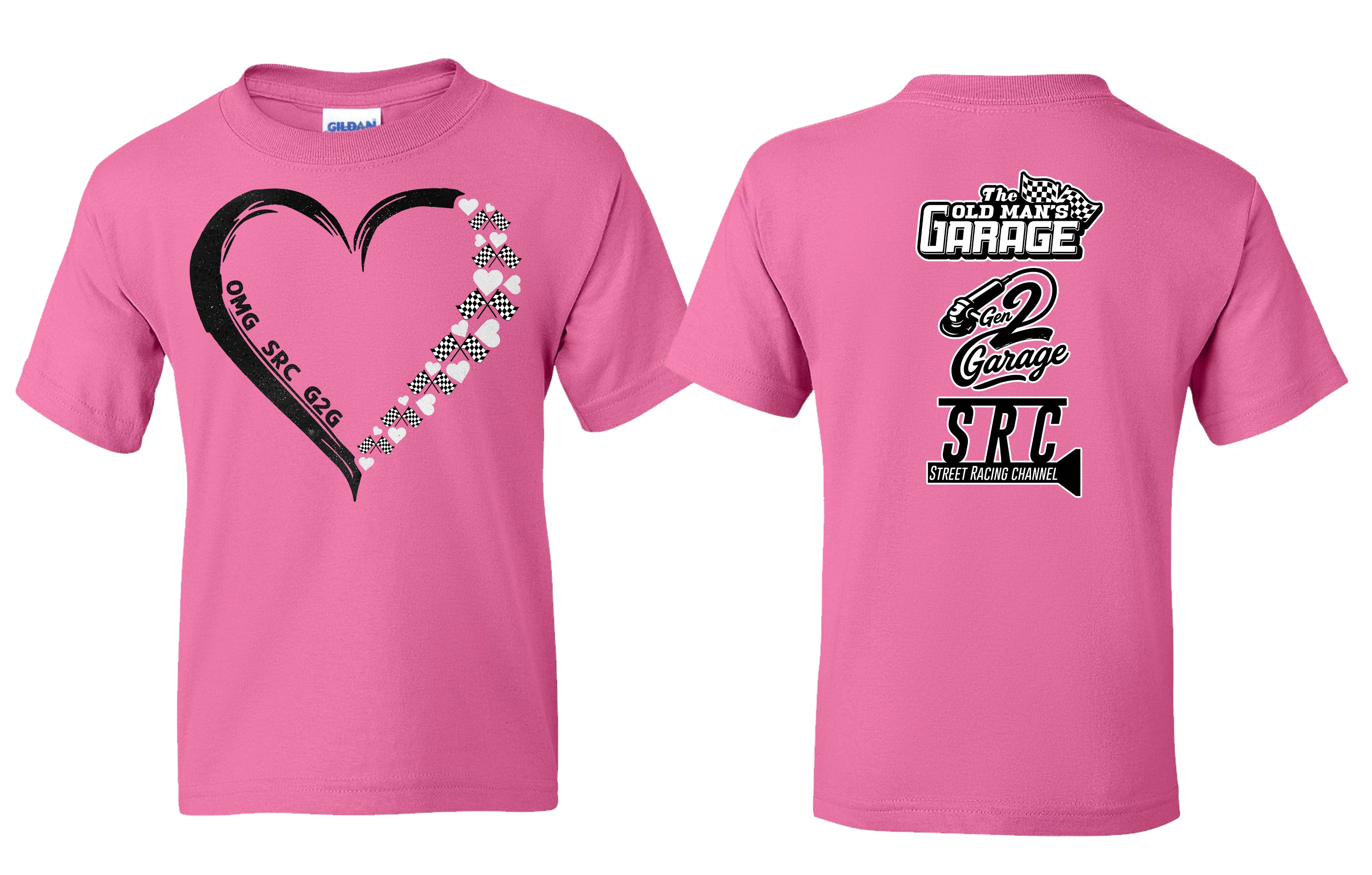 Glitter Heart Logo T Shirt