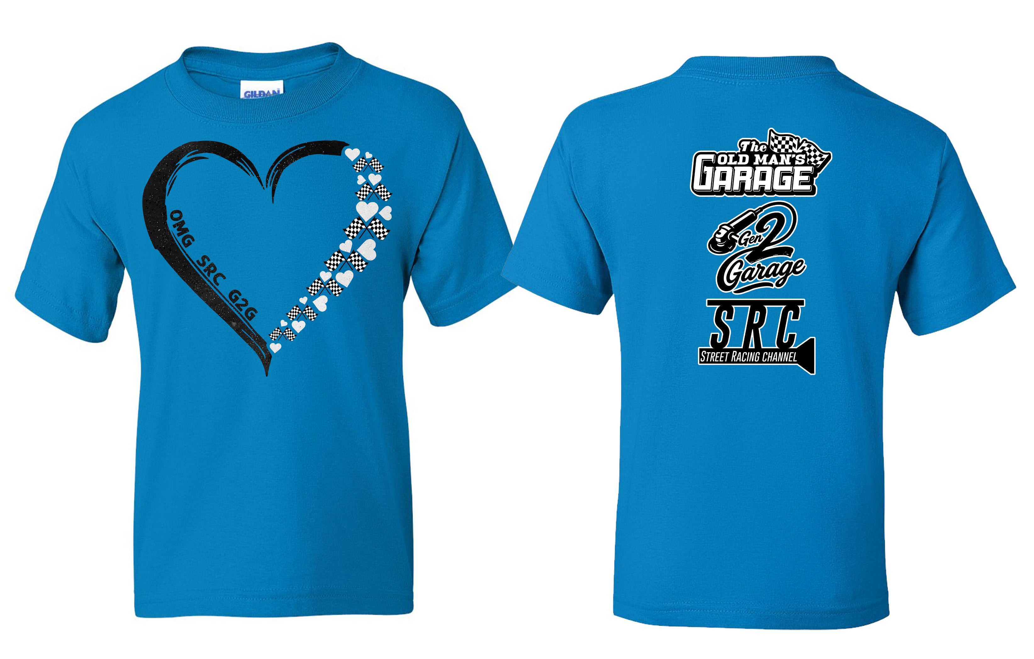 Glitter Heart Logo T Shirt