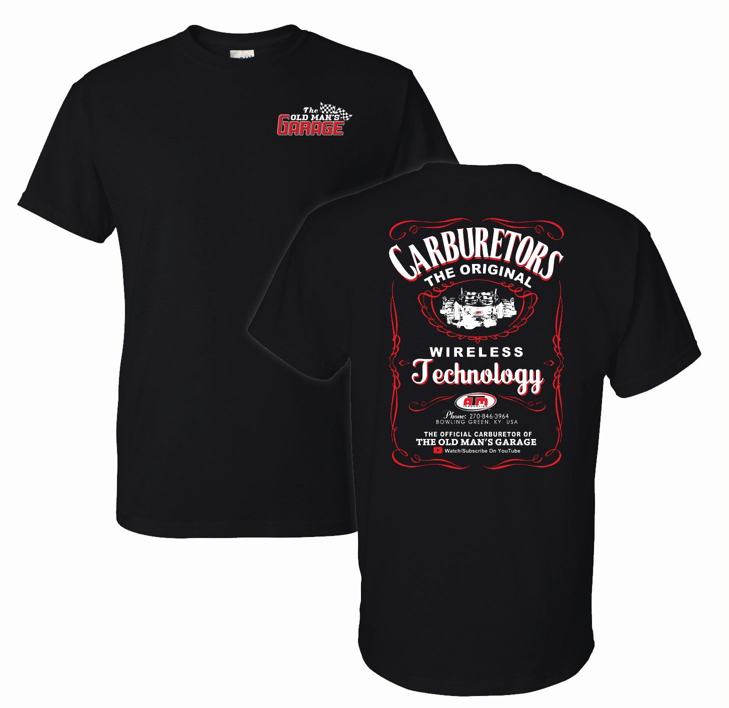 ATM Carburetor T Shirt – The Old Man's Garage