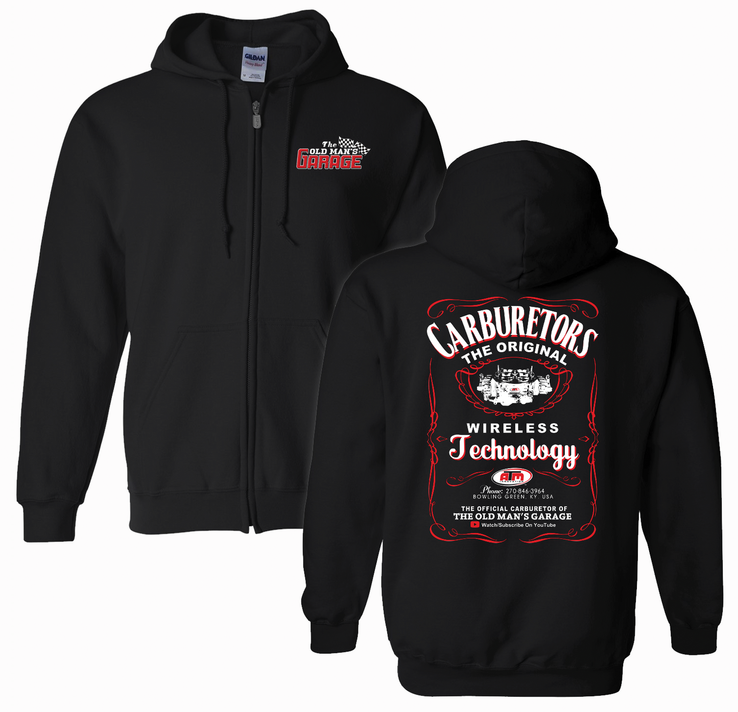 ATM Carburetor ZIP Hoodie - PRE ORDER