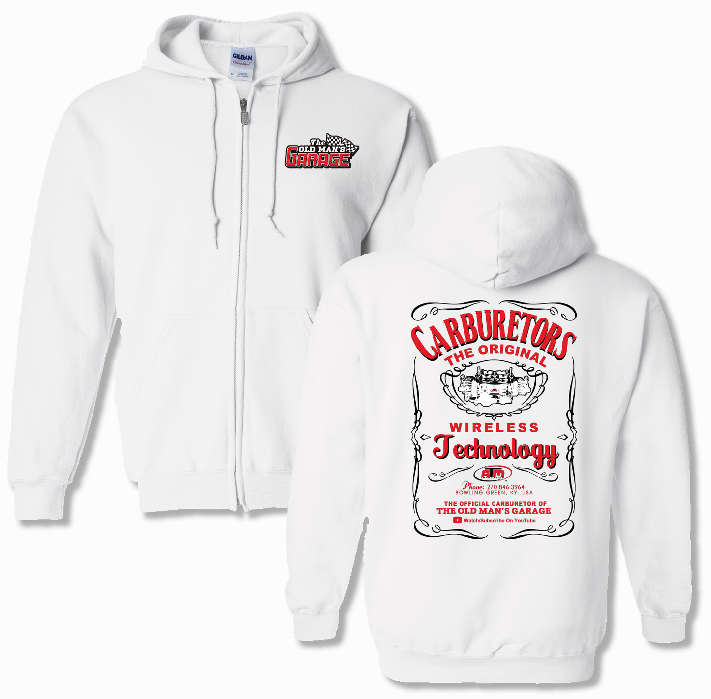 ATM Carburetor ZIP Hoodie - PRE ORDER