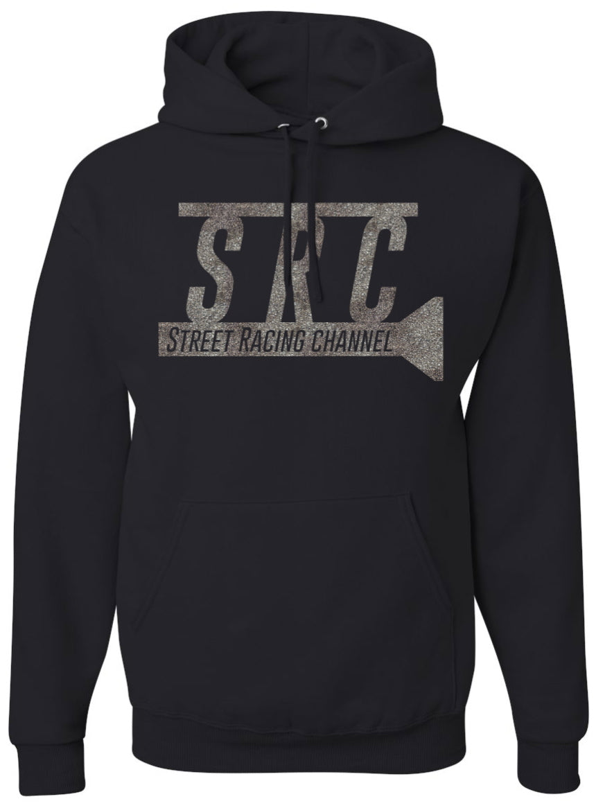 SRC Glitter Logo Hoodie - Silver Glitter - PRE ORDER